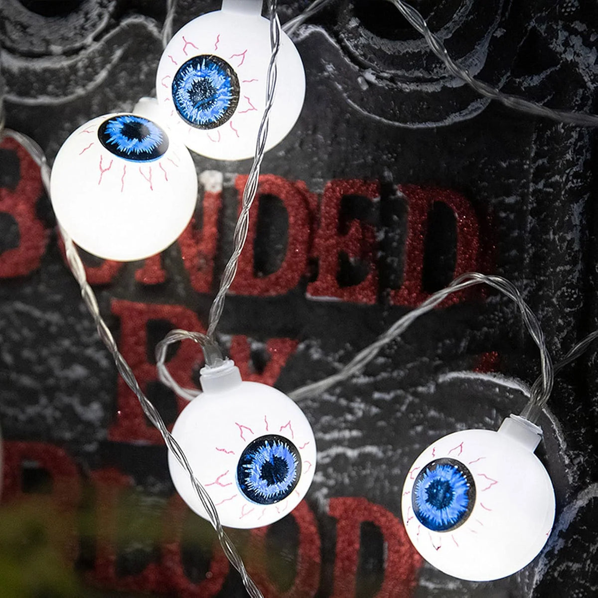 Guirlande Halloween 20 LED – yeux lumineux