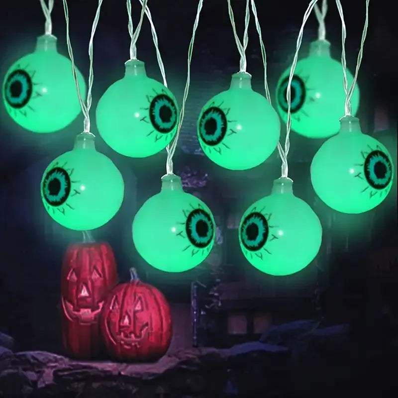 Guirlande Halloween 20 LED – yeux lumineux