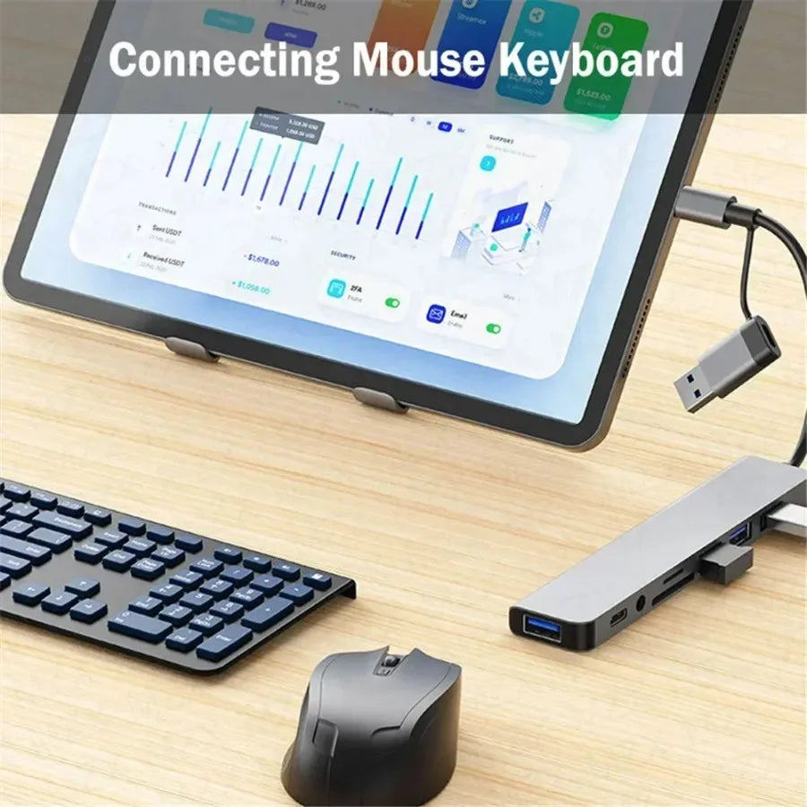 Hub USB-C multiport 2 à 8-en-1