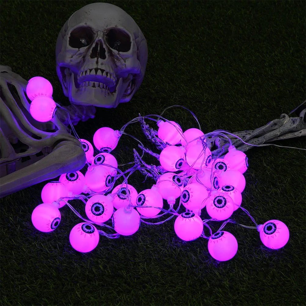 Guirlande Halloween 20 LED – yeux lumineux