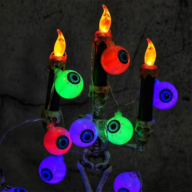 Guirlande Halloween 20 LED – yeux lumineux