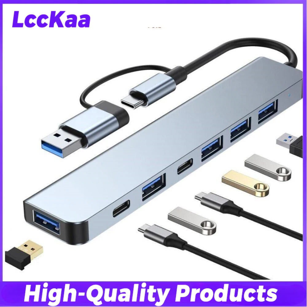 Hub USB-C multiport 2 à 8-en-1