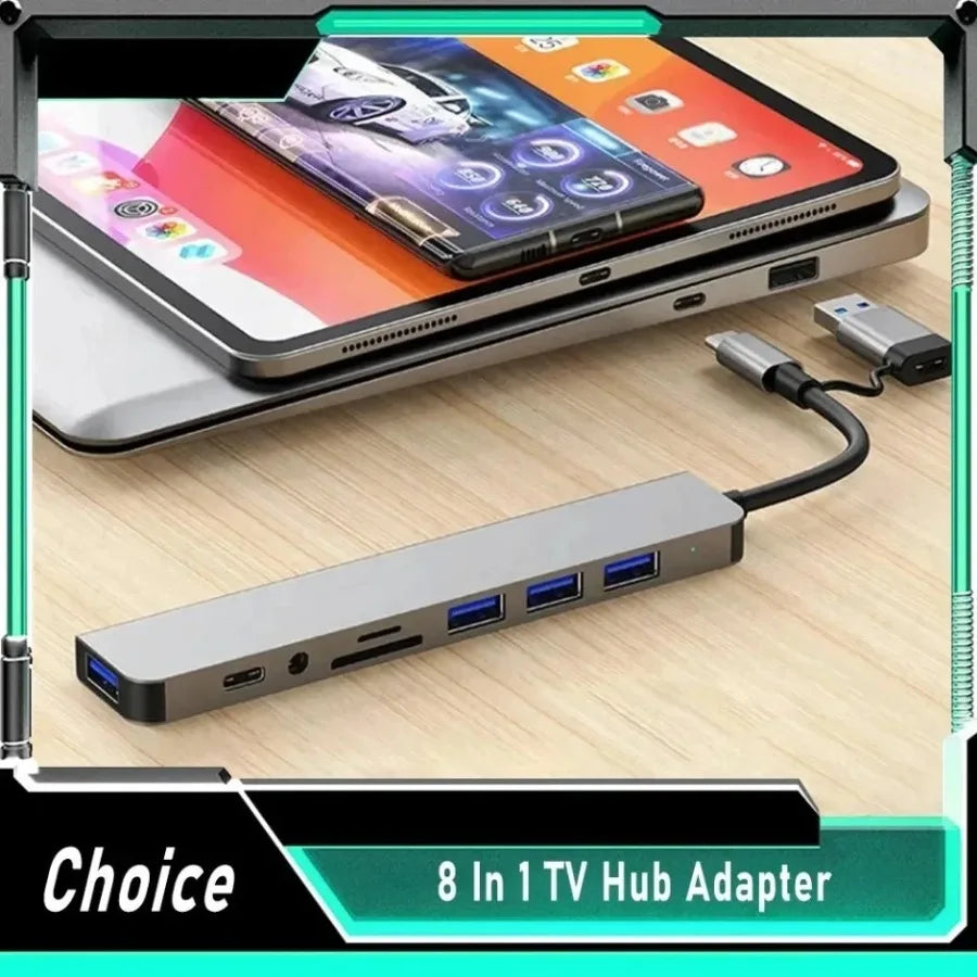 Hub USB-C multiport 2 à 8-en-1