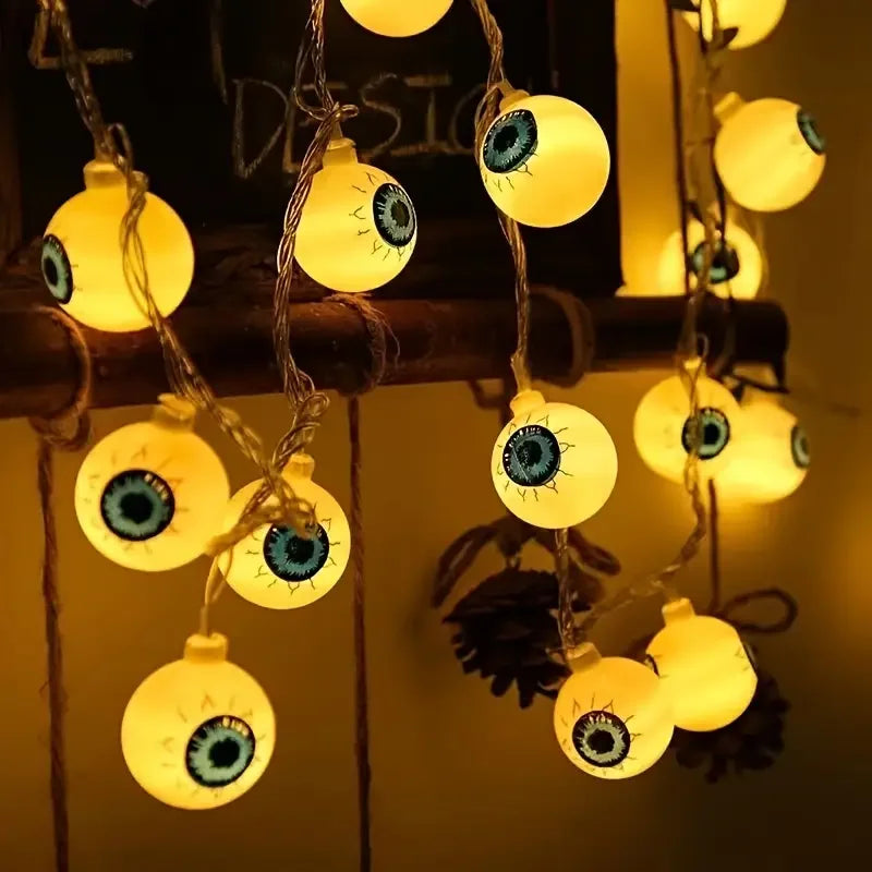 Guirlande Halloween 20 LED – yeux lumineux