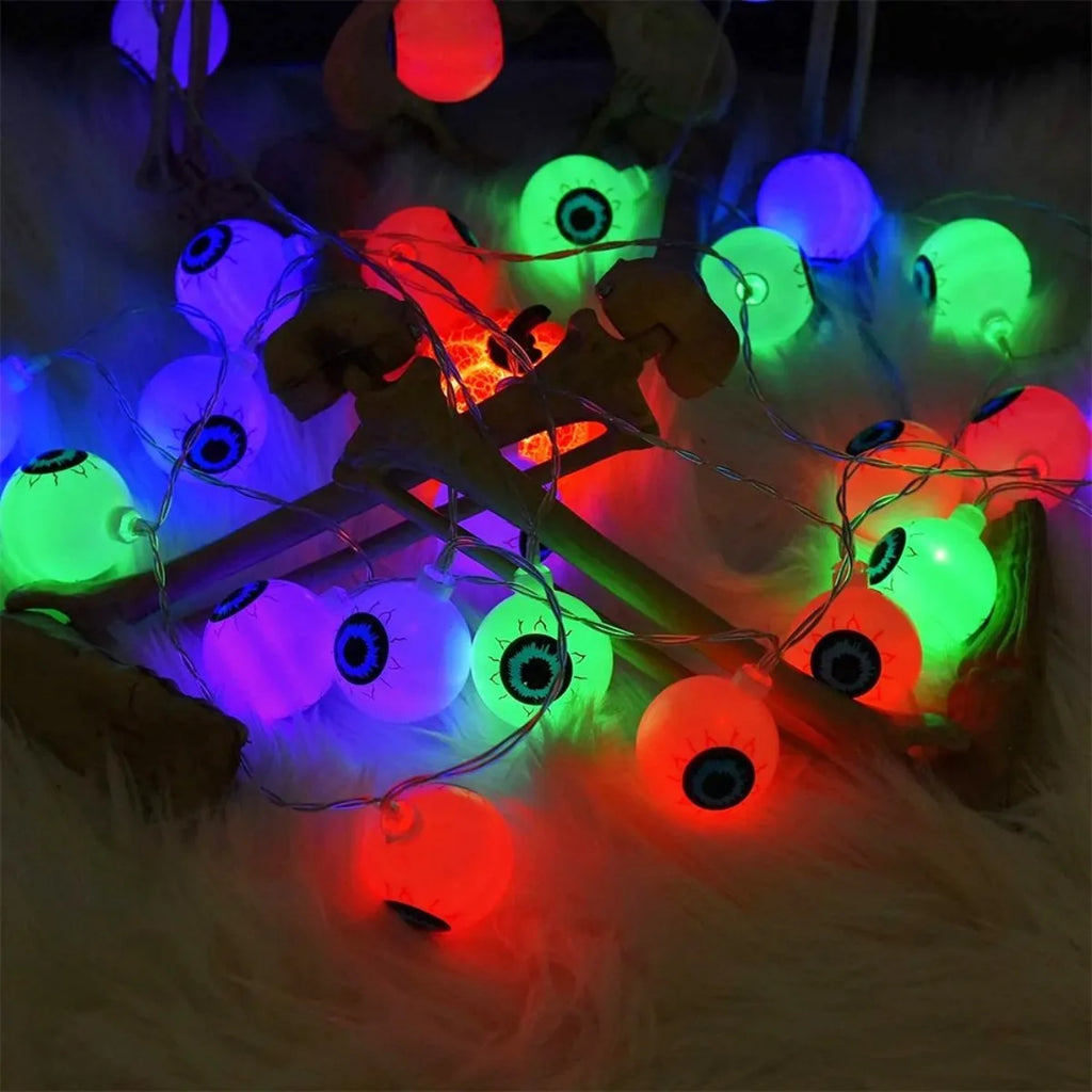 Guirlande Halloween 20 LED – yeux lumineux