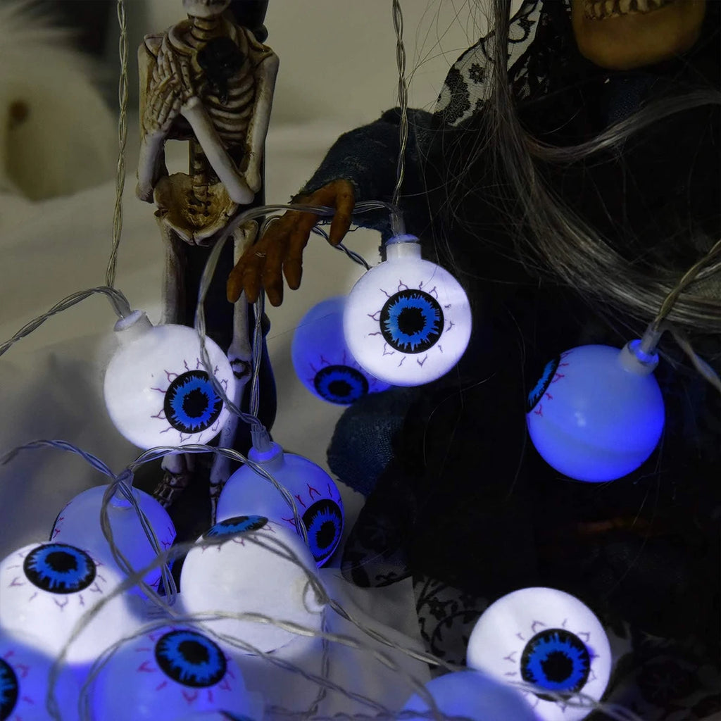 Guirlande Halloween 20 LED – yeux lumineux