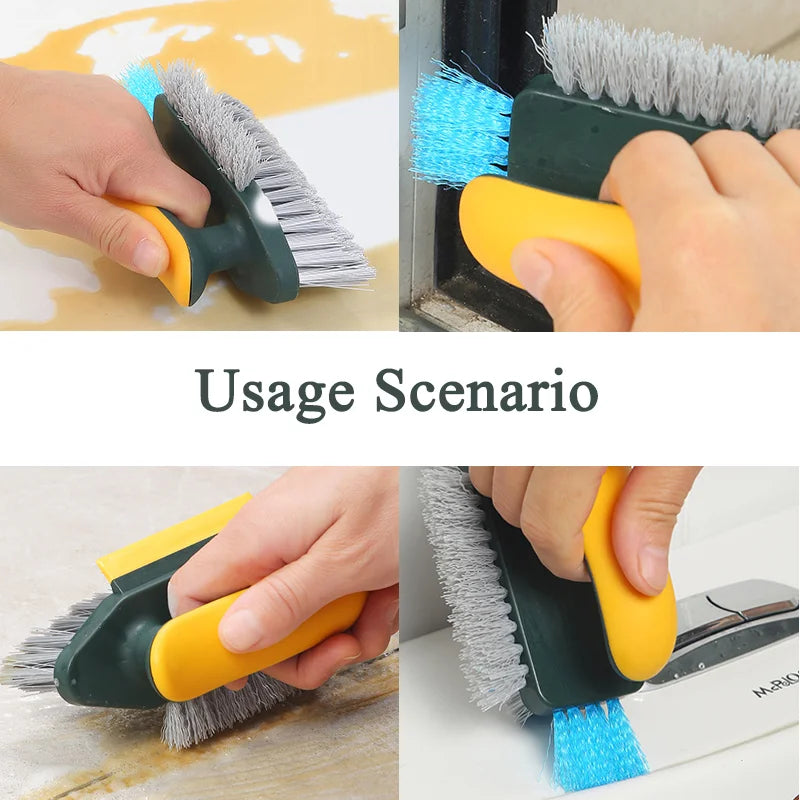 Brosse nettoyante 4-en-1 pour joints et recoins